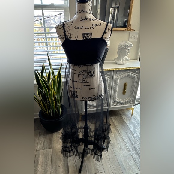 Anthropologie Elegant Black Maxi Dress - Picture 9 of 10